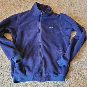 Womens Patagonia Fill Zip Jacket Fleece sz Large Blue